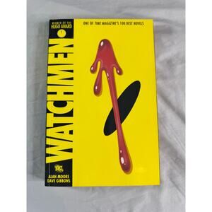 Watchmen Graphic Novel Comic by Alan Moore Dave Gibbons DC Comics paperback
